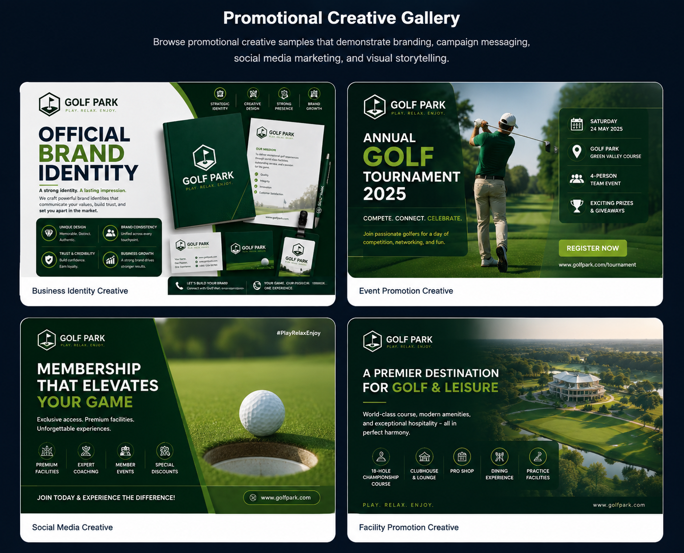Official Brand Identity promotional creative sample