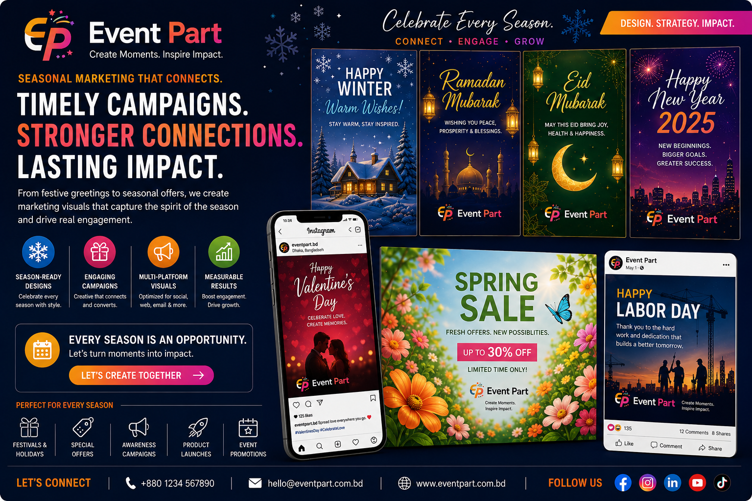 Seasonal Marketing Visual promotional creative sample