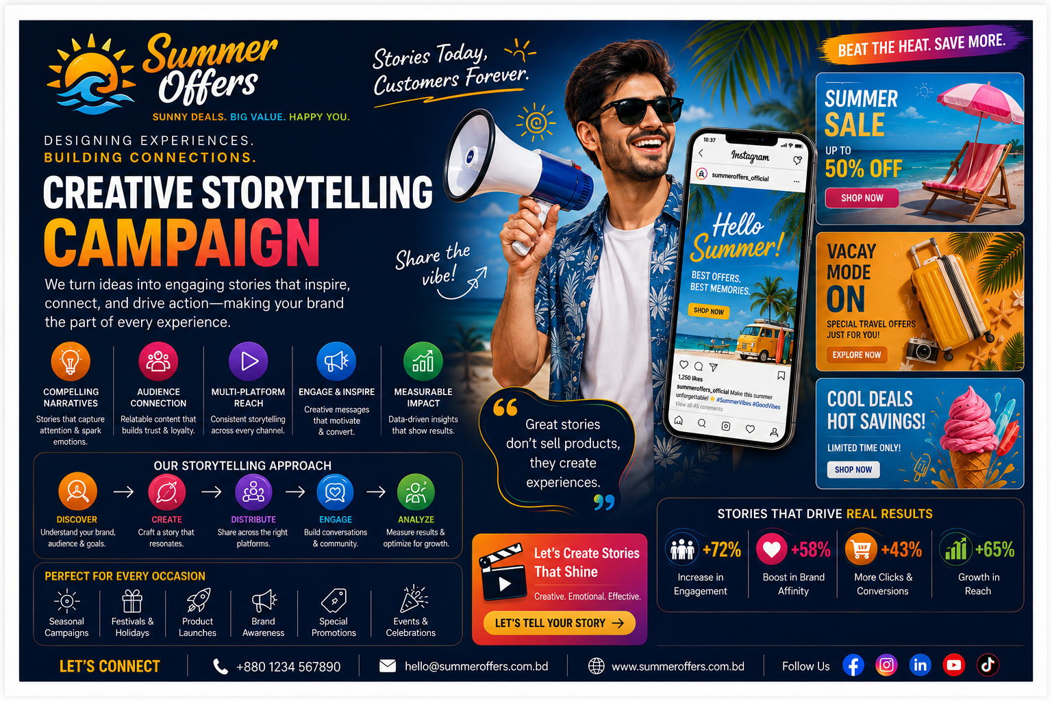 Creative Storytelling Campaign promotional creative sample